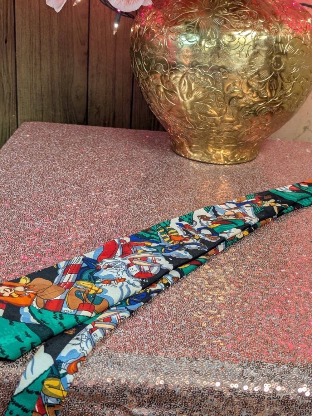 vintage 1990s Looney Tunes silk necktie